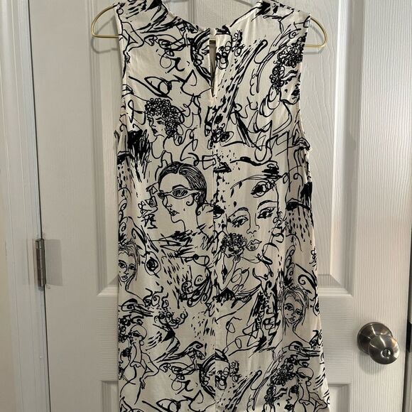 Reformation Black and White Artistic Mini Dress - Picture 6 of 6